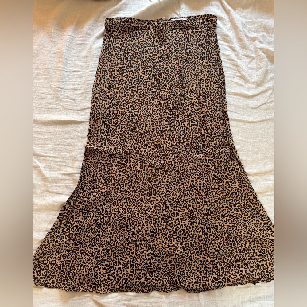 Reformation Bea Leopard Print Women's Skirt
